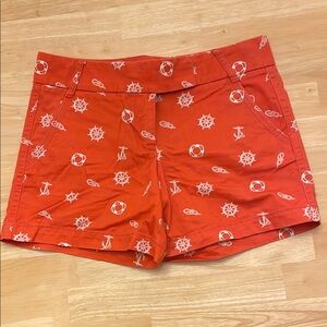 Nautical Orange Women's Shorts